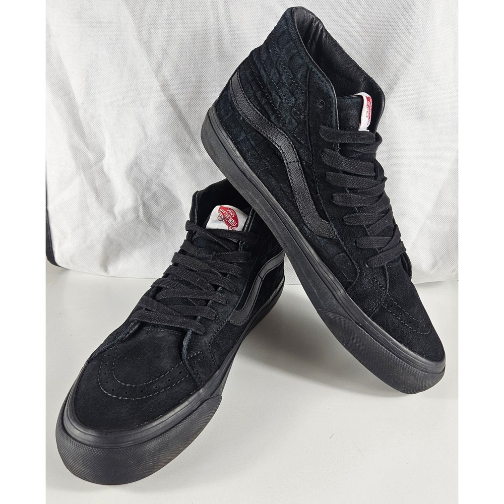 Vans Sk8 Hi Gtx Lx Black VN0A3TKH5YC Gore-Tex Checkerboard Sneakers M 10.5 W 12